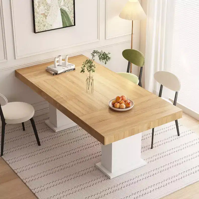 Mesa de comedor/escritorio de oficina de madera multiescena