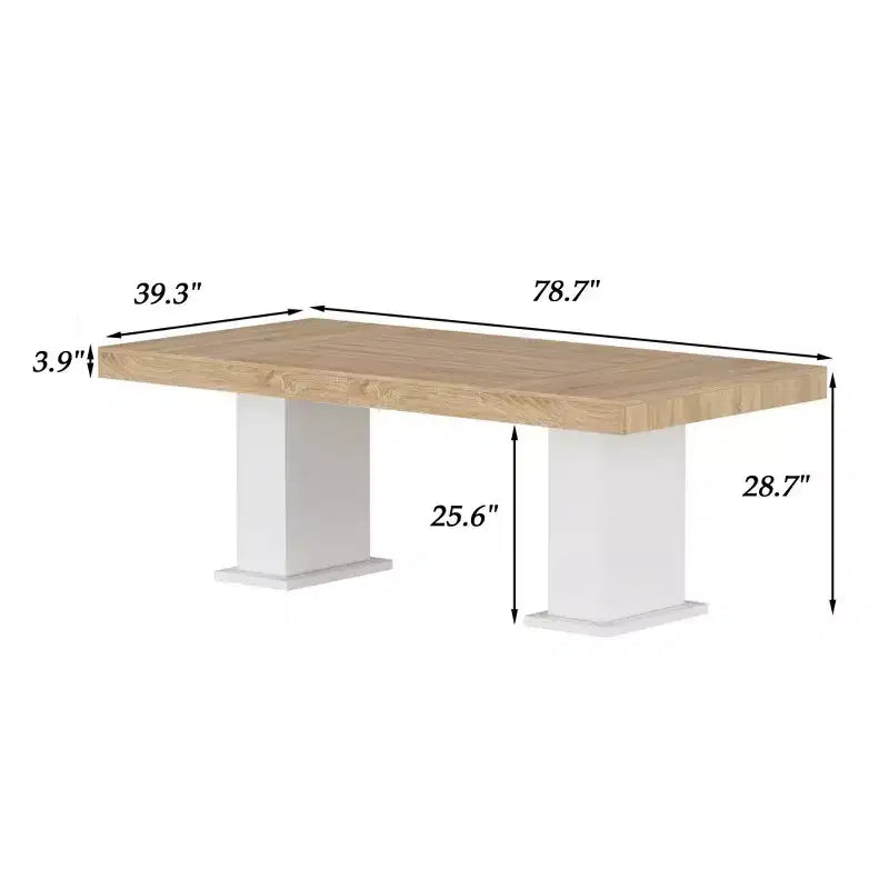 Mesa de comedor/escritorio de oficina de madera multiescena