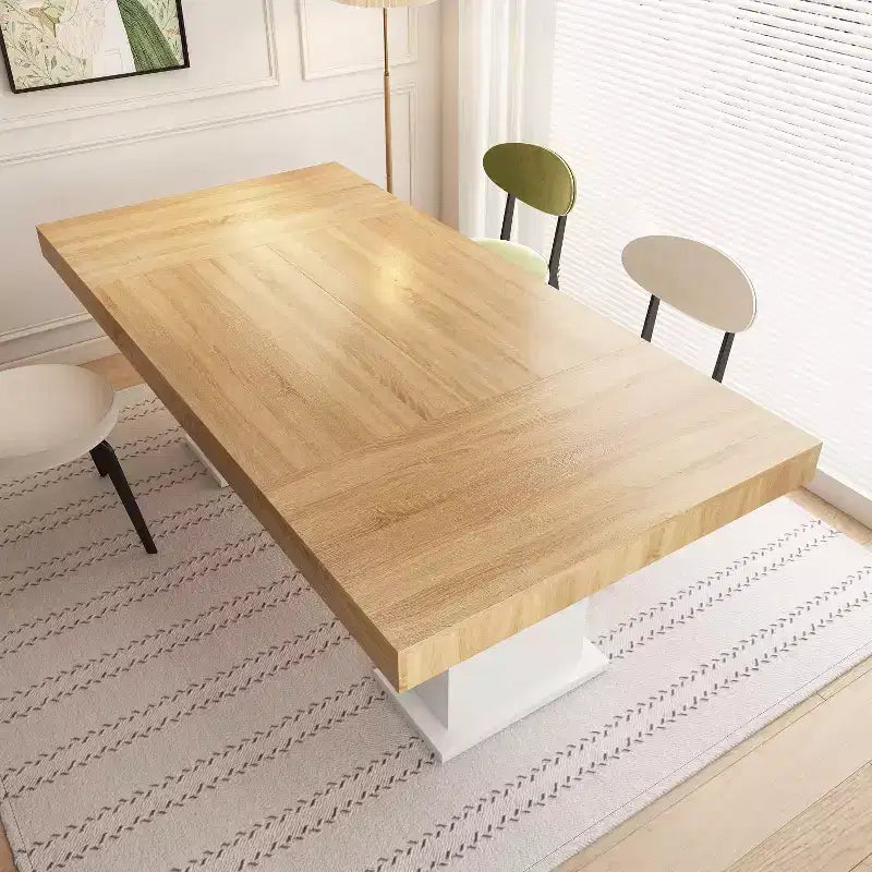 Mesa de comedor/escritorio de oficina de madera multiescena