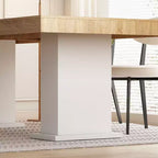 Mesa de comedor/escritorio de oficina de madera multiescena