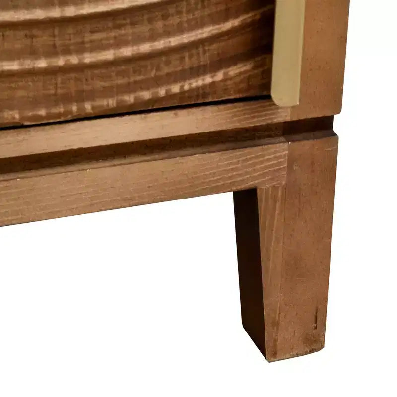 Mesa auxiliar geométrica ondulada con almacenamiento, estilo retro moderno, 16.5 x 14 x 31 pulgadas