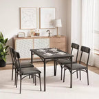 Sillas de comedor de estilo industrial de 4 piezas - Rincón de desayuno para cocina