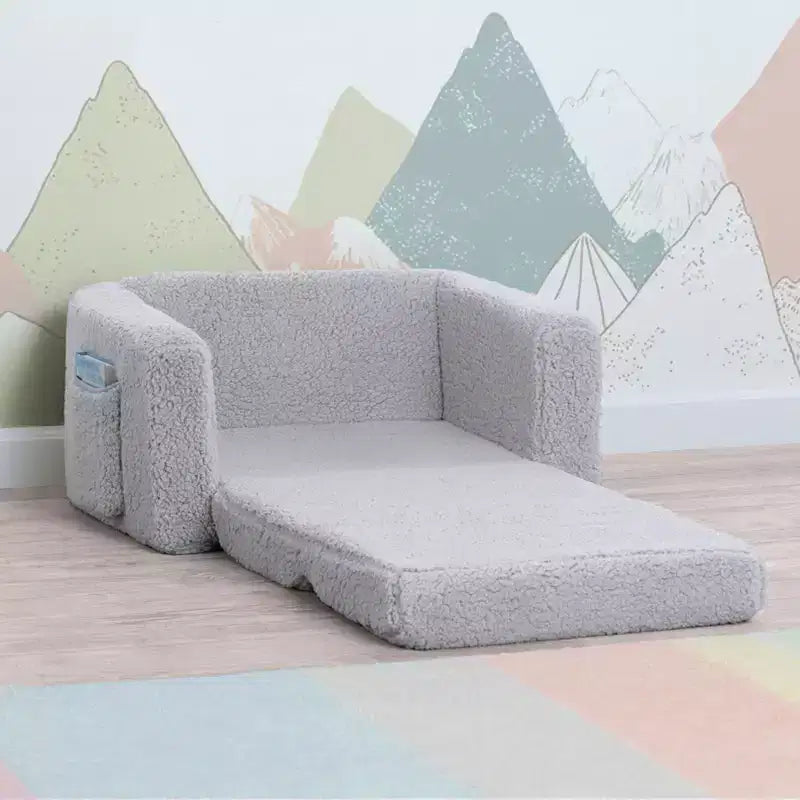 Sillón convertible 2 en 1 para niños de felpa