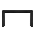 Mesa Consola de Madera con Cajones, Mesa de Entrada con Patas Engrosadas, Mesa de Pasillo Minimalista con Almacenamiento