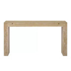 Mesa Consola de Madera con Cajones, Mesa de Entrada con Patas Engrosadas, Mesa de Pasillo Minimalista con Almacenamiento