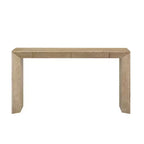 Mesa Consola de Madera con Cajones, Mesa de Entrada con Patas Engrosadas, Mesa de Pasillo Minimalista con Almacenamiento
