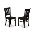 Juego de comedor moderno de 3 piezas con 2 sillas - Dinette blanco lino