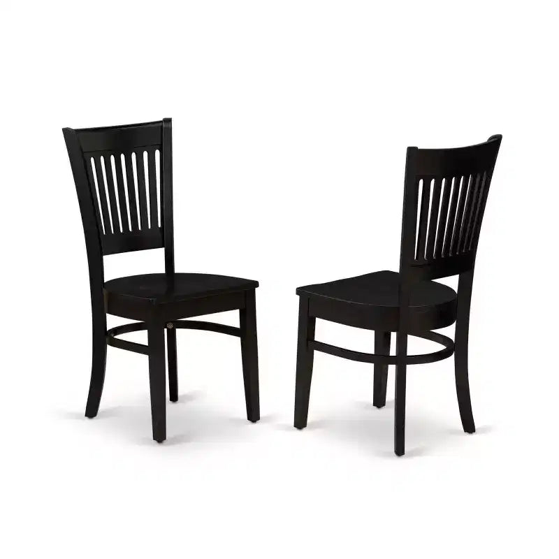 Juego de comedor moderno de 3 piezas con 2 sillas - Dinette blanco lino