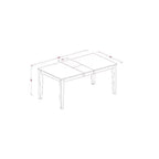 Juego de comedor rústico - Mesa y sillas de madera maciza para cocina o comedor