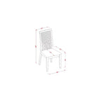 Mesa de comedor redonda de madera maciza con acabado blanco lino de 3 piezas