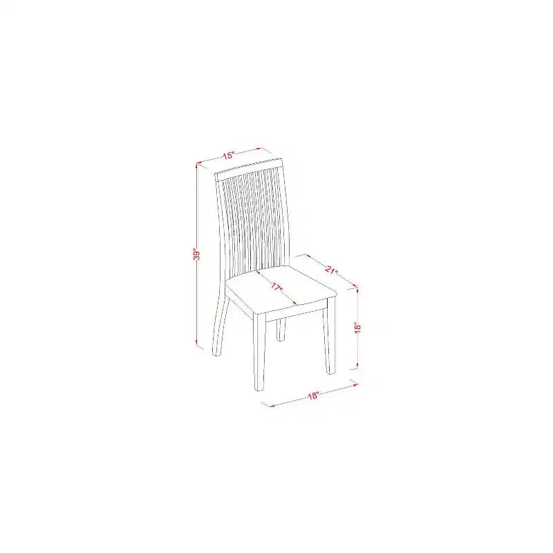 Mesa de comedor redonda de madera maciza con acabado blanco lino de 3 piezas