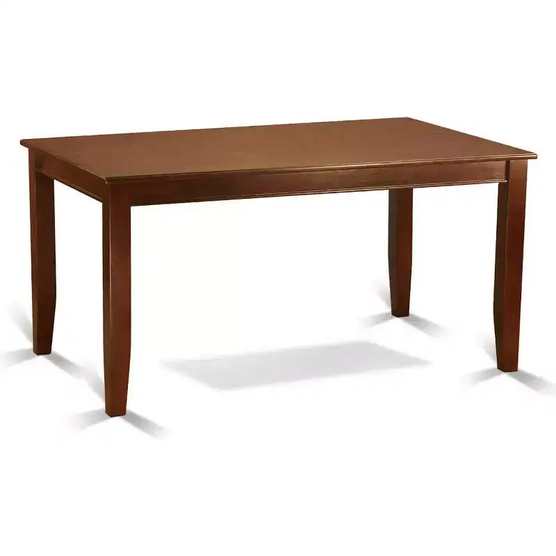 Juego de comedor de 5 piezas con tapa de madera maciza y acabado de caoba - Para 4 personas