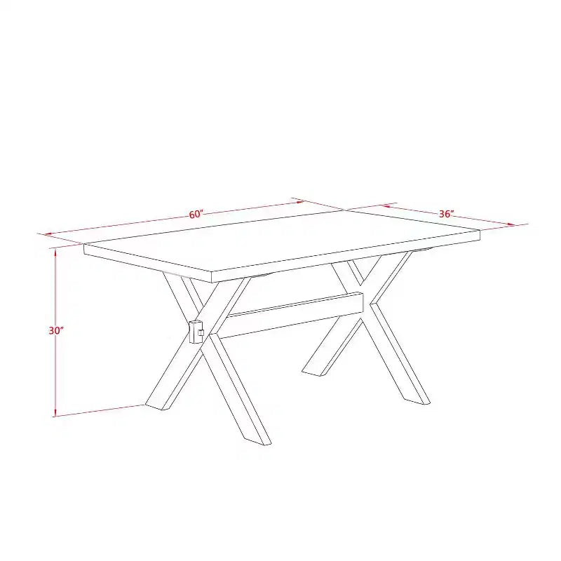 Mesa de comedor de madera maciza con acabado cepillado blanco lino de 5 piezas con 4 sillas
