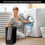 Cesto de ropa sucia con estante y bolsas extraíbles, cesta de almacenamiento con estructura de metal y estante para organización de armarios, baños o dormitorios