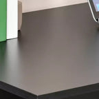 Escritorio para computadora con estantes de almacenamiento de 6 niveles, estación de trabajo con estantería para oficina en casa