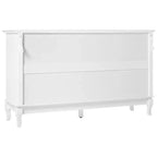 Cómoda de dormitorio, 7 cajones con patas de madera
