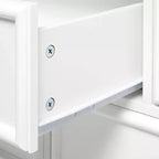 Cómoda de dormitorio, 7 cajones con patas de madera