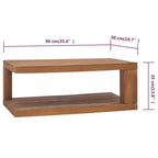 Mesa de centro de madera de teca