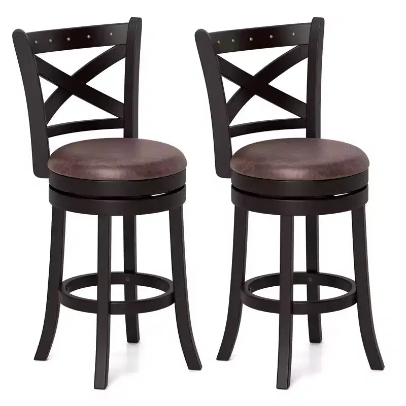Taburetes de bar giratorios de 26", paquete de 4