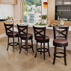 Taburetes de bar giratorios de 26", paquete de 4