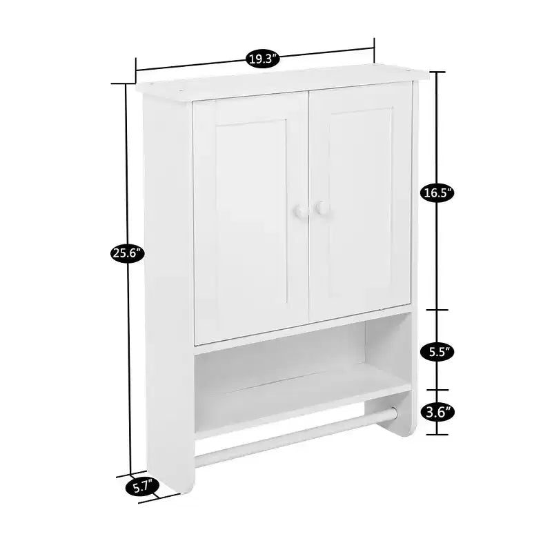 Armario de pared con dos puertas Gabinete de almacenamiento para lavadora de pared