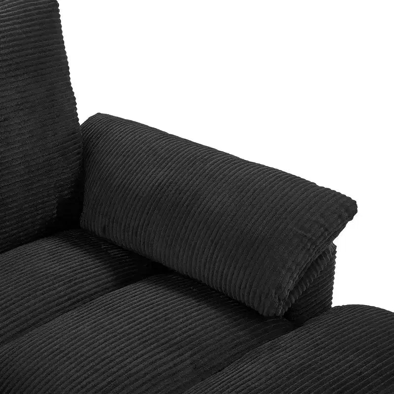 Sofá seccional de 116.9", forma de U moderna
