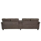 Sofá seccional de 116.9", forma de U moderna