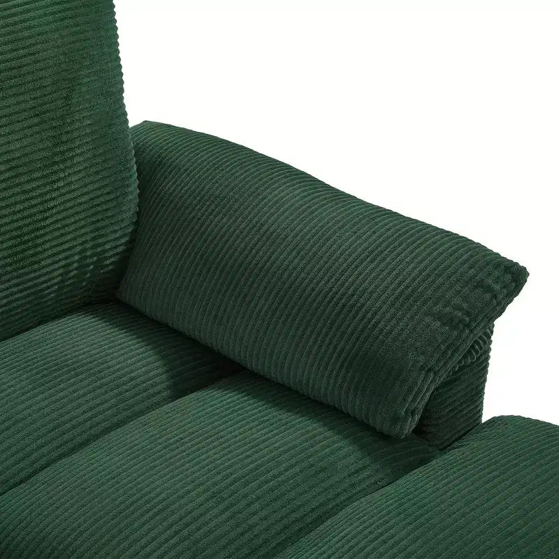 Sofá seccional de 116.9", forma de U moderna