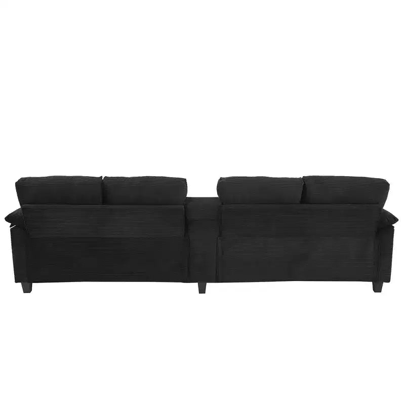 Sofá seccional de 116.9", forma de U moderna