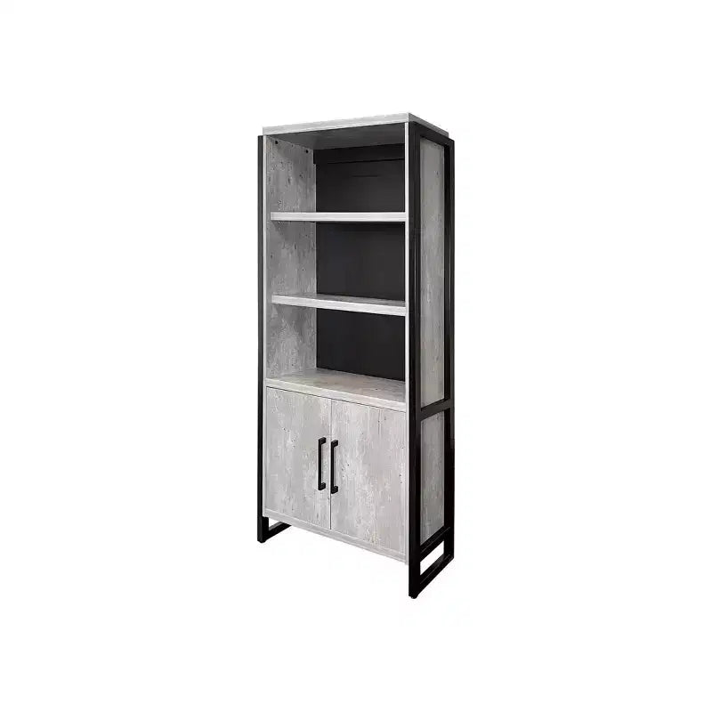 Librería con puertas Mason Modern de madera laminada 78