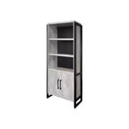 Librería con puertas Mason Modern de madera laminada 78