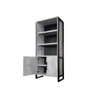 Librería con puertas Mason Modern de madera laminada 78