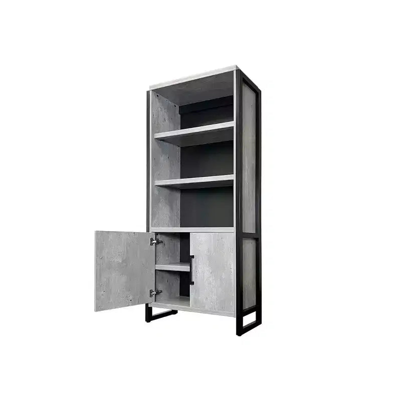 Librería con puertas Mason Modern de madera laminada 78
