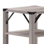 Mesa auxiliar de madera de ingeniería estilo casa de campo moderna